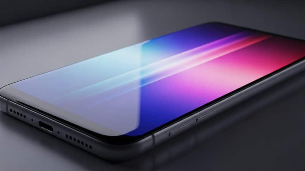 Ecran iphone avec différentes couleurs