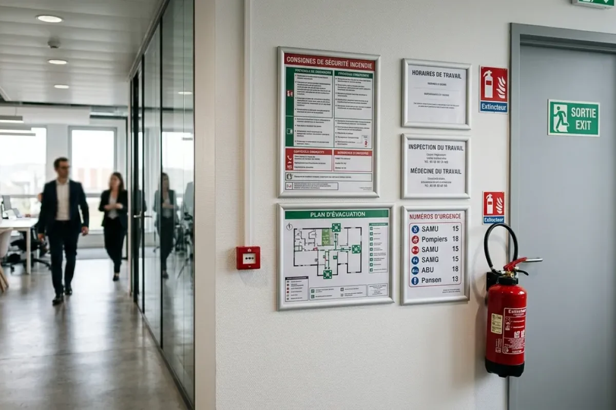 Tableau affichage sécurité