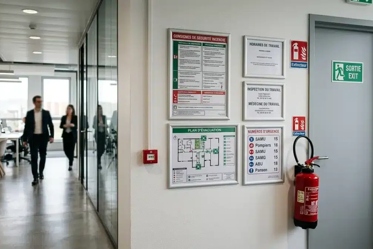 Tableau affichage sécurité